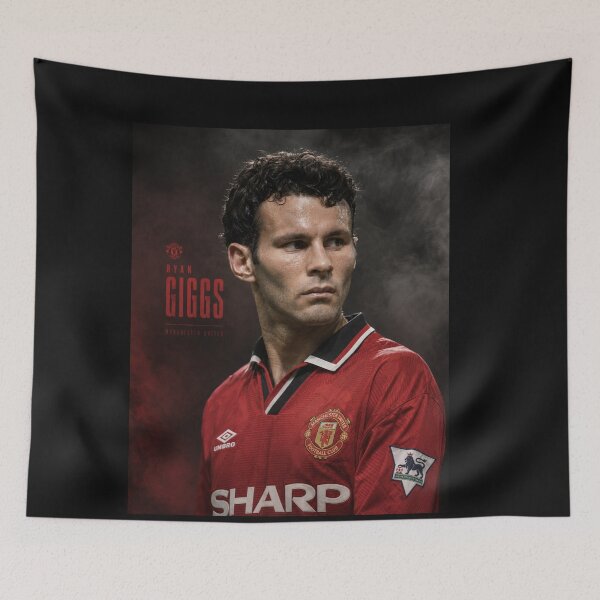 Item preview, Ryan Giggs Retro Football players 90's designed and sold by ARbyCharlie.