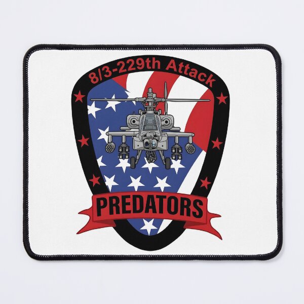 Item preview, 8/3-229th Attack Battalion "Predators" AH-64 Apache Emblem designed and sold by CharlieDesings.