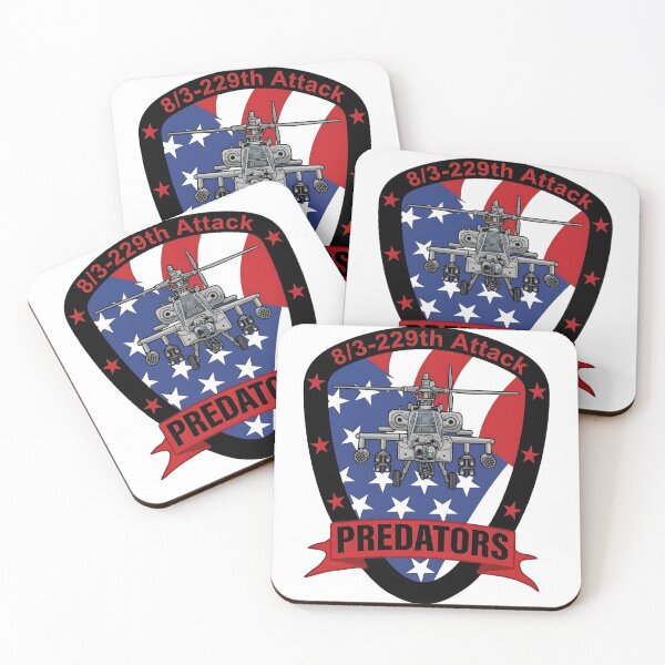 Item preview, 8/3-229th Attack Battalion "Predators" AH-64 Apache Emblem designed and sold by CharlieDesings.