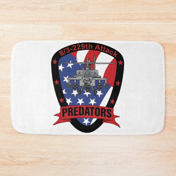 Item preview, 8/3-229th Attack Battalion "Predators" AH-64 Apache Emblem designed and sold by CharlieDesings.