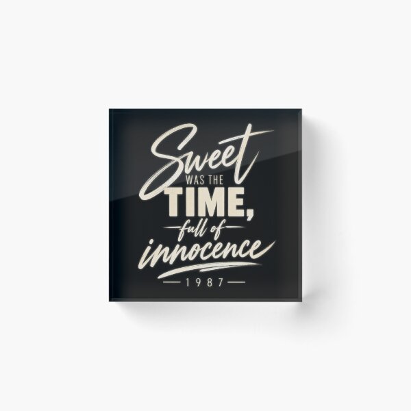 Item preview, Sweet Was The Time Full Of Innocence Vintage Typography T-Shirt Design designed and sold by Obiechefu.