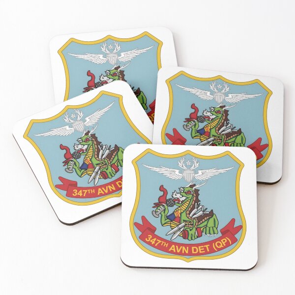 Item preview, 347th Aviation Detachment (QP) Dragon Shield Emblem designed and sold by CharlieDesings.