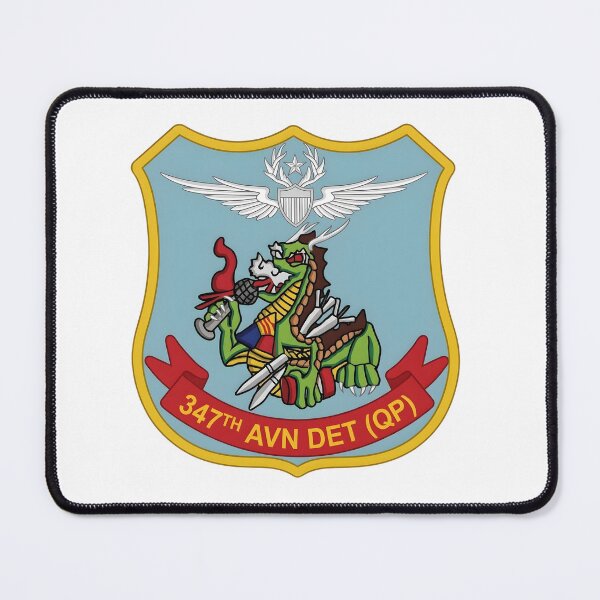 Item preview, 347th Aviation Detachment (QP) Dragon Shield Emblem designed and sold by CharlieDesings.