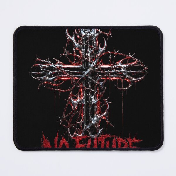 Item preview, No Future Liquid Metal Barbed Wire Cross Darkwear Streetwear designed and sold by swagprintss.