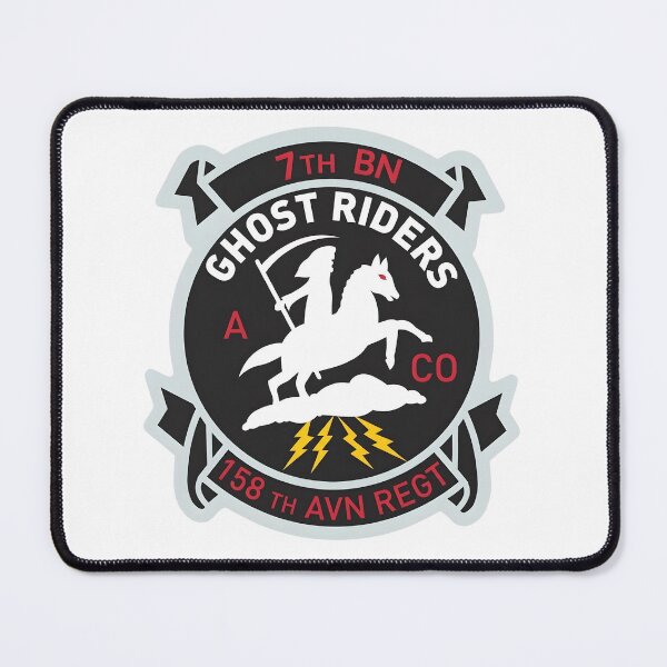 Item preview, A Co 7th BN 158th AVN REGT "Ghost Riders" Emblem designed and sold by CharlieDesings.