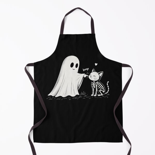 Item preview, Boo-P Ghost cat Skeleton Funny Cute Halloween Vintage designed and sold by Kladhadredo.