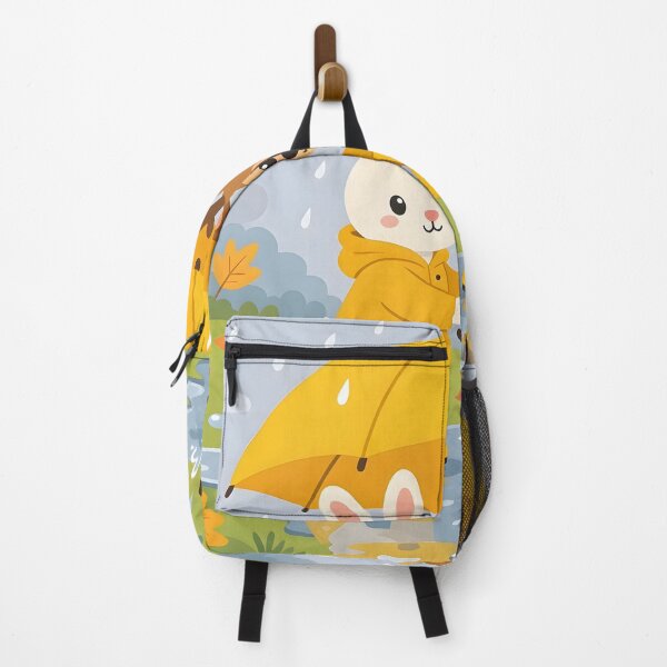Item preview, Cute Bunny and Deer in Raincoats Under Umbrella Autumn Rain designed and sold by Herodestroyer.