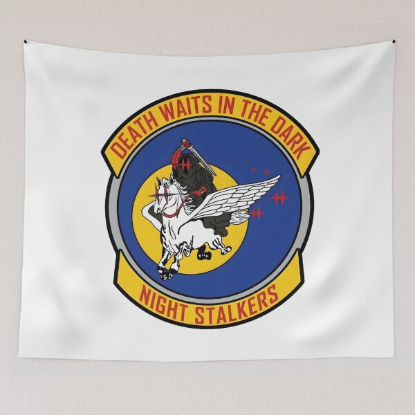 Item preview, 160th SOAR "Night Stalkers" Death Waits in the Dark Emblem designed and sold by CharlieDesings.