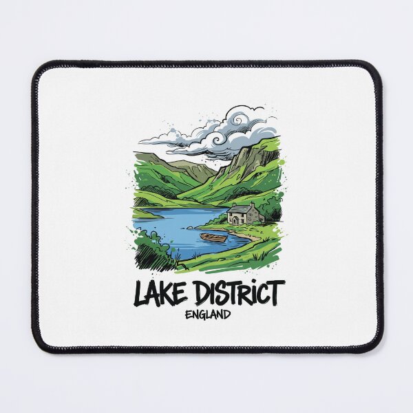 Item preview, Lake District England Countryside Art Print designed and sold by Merch by Das Design Studio.
