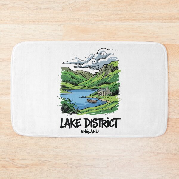 Item preview, Lake District England Countryside Art Print designed and sold by Merch by Das Design Studio.
