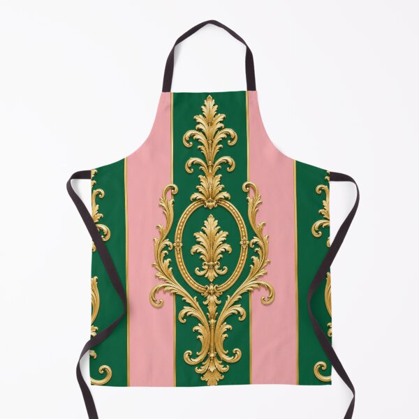 Item preview, Striped Green & Pink Gold Baroque designed and sold by DesignsByPrnces.