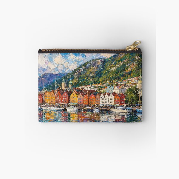 Item preview, Bergen, Norway – a painting of a summer day in this beautiful Scandinavian city. designed and sold by GalleryKauffeld.