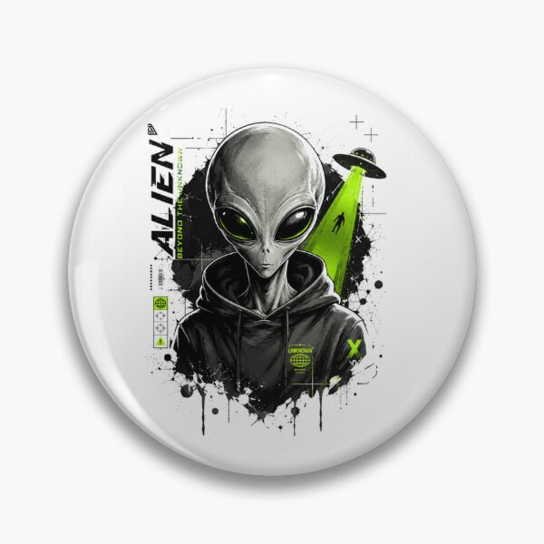 Item preview, Alien Beyond the Unknown – Futuristic UFO Alien designed and sold by DreamcraftLK.