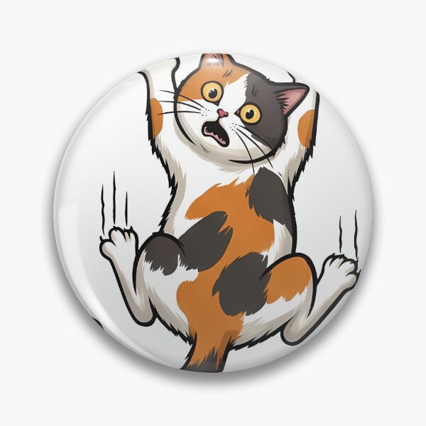 Item preview, Funny Clinging Calico Cat Scratching designed and sold by carvect-id.