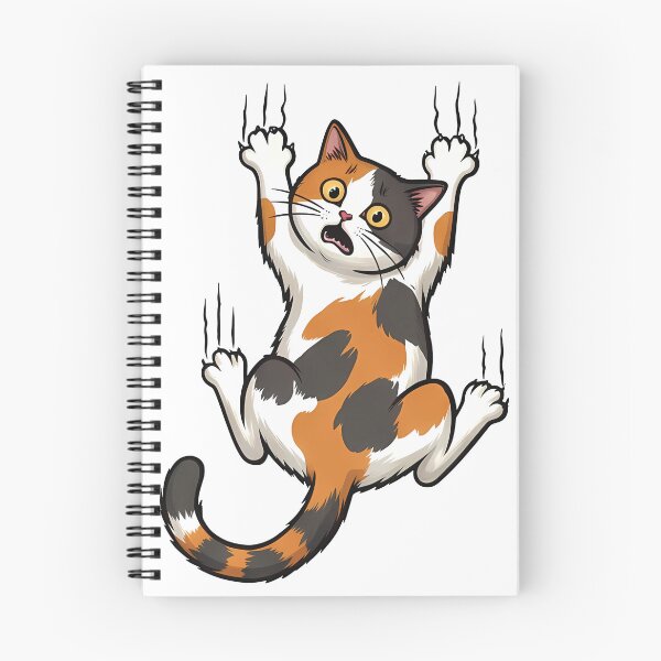 Item preview, Funny Clinging Calico Cat Scratching designed and sold by carvect-id.