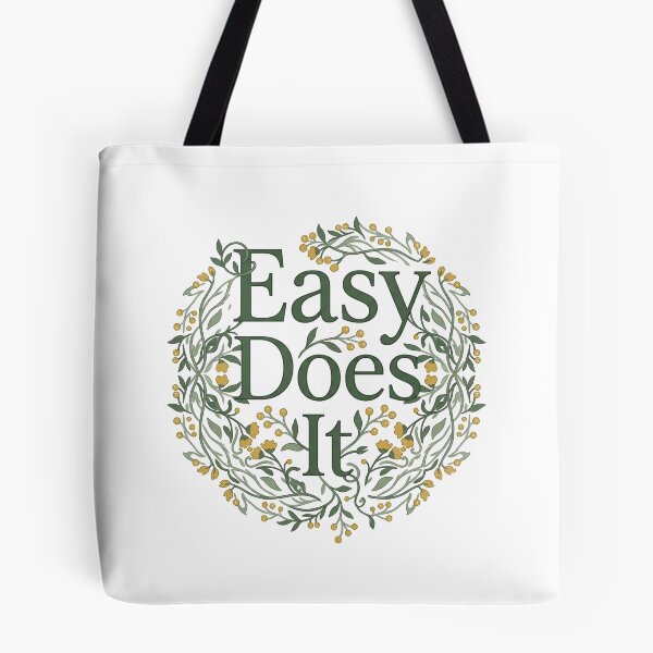 Item preview, Easy Does It Botanical Recovery Quote designed and sold by GentleRecovery.