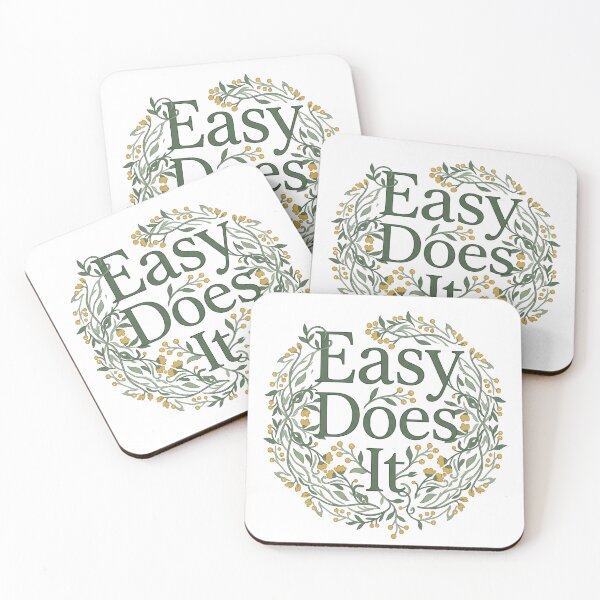 Item preview, Easy Does It Botanical Recovery Quote designed and sold by GentleRecovery.