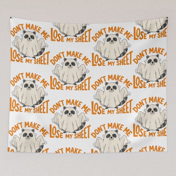 Item preview, Funny Raccoon Ghost Halloween Humor designed and sold by OddPopARt.