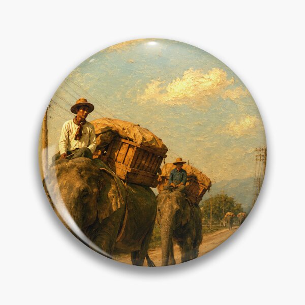 Item preview, Vintage Elephant Caravan Rural designed and sold by Koalangel.