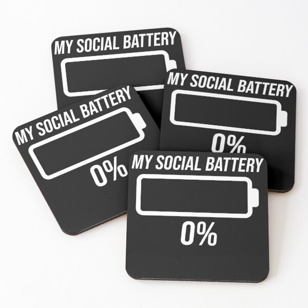 Item preview, Social Batery Low designed and sold by Youmytype.