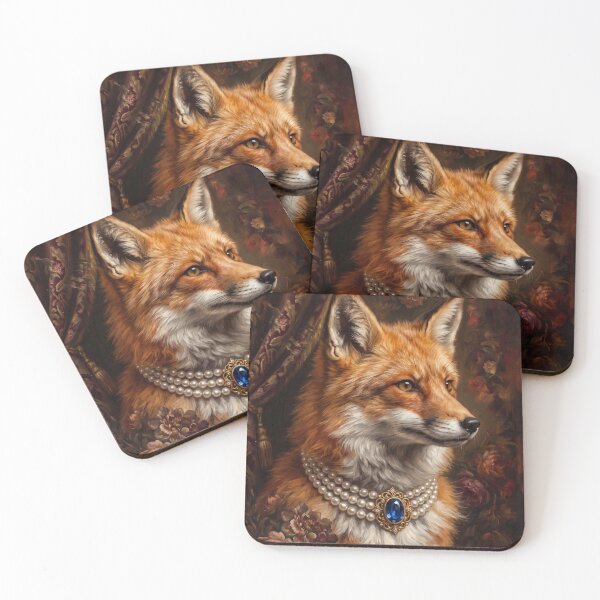 Item preview, Royal Red Fox Sapphire Necklace designed and sold by Real Beast Art.