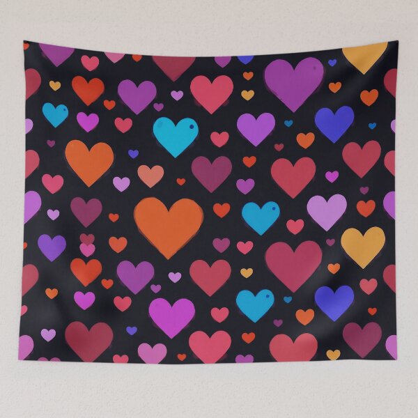 Item preview, Colorful Hearts Pattern – Vibrant Love & Valentine Aesthetic designed and sold by IMuDesigner.
