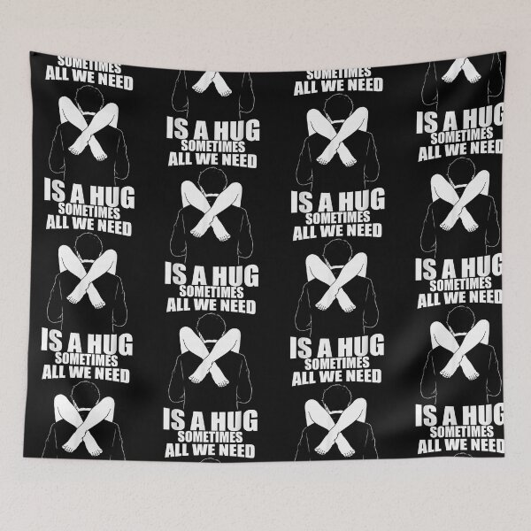 Item preview, Sometimes All We Need Is A Hug Quote designed and sold by OddPopARt.