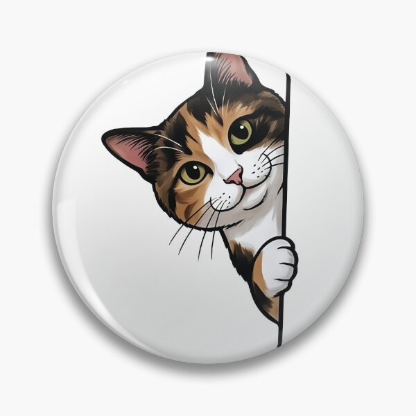 Item preview, Cute Peeking Curious Cat designed and sold by carvect-id.