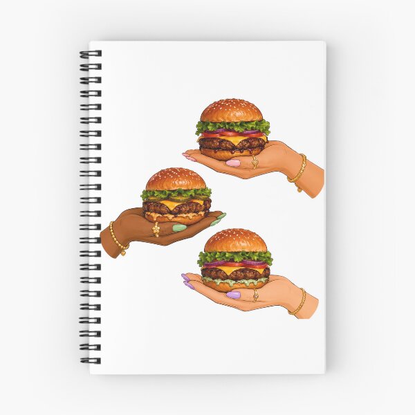 Item preview, Burger Foodie Hands Illustration Art designed and sold by DjFreeq.