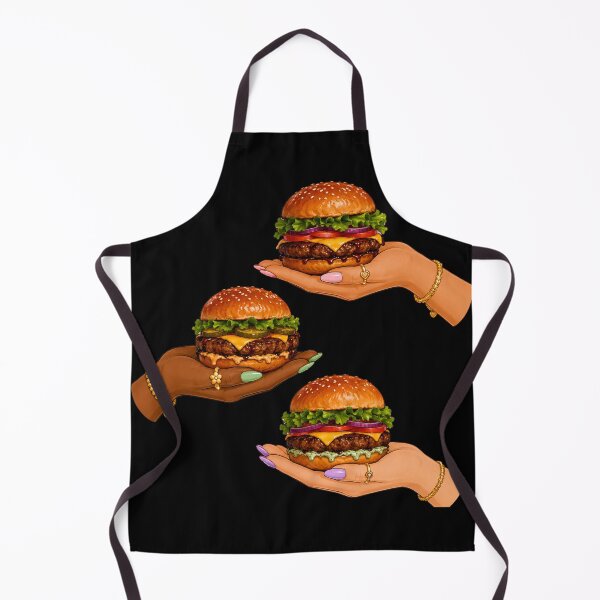 Item preview, Burger Foodie Hands Illustration Art designed and sold by DjFreeq.
