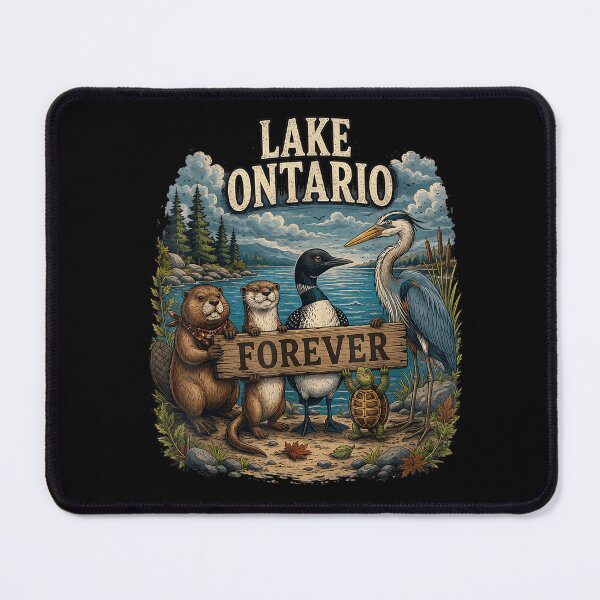 Item preview, Lake Ontario Forever Animals Flag Funny Anti Lake America designed and sold by PhocoNibict.