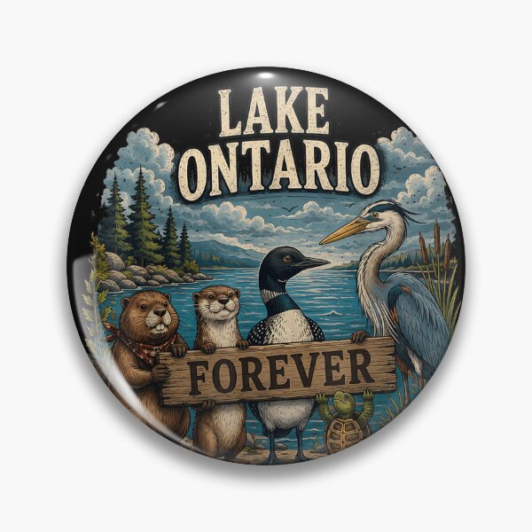 Item preview, Lake Ontario Forever Animals Flag Funny Anti Lake America  designed and sold by PhocoNibict.
