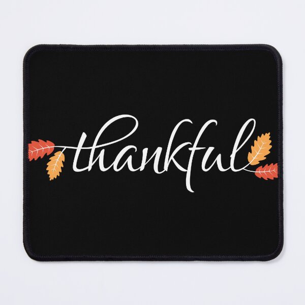 Item preview, Thankful Autumn Leaves – Thanksgiving Fall Script Lettering Design designed and sold by VivaJoy.
