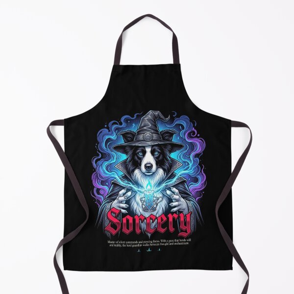 Item preview, Border Collie Sorcery Wizard Mystical Dog Vintage Gothic designed and sold by Ada’s Mystic Atelier .