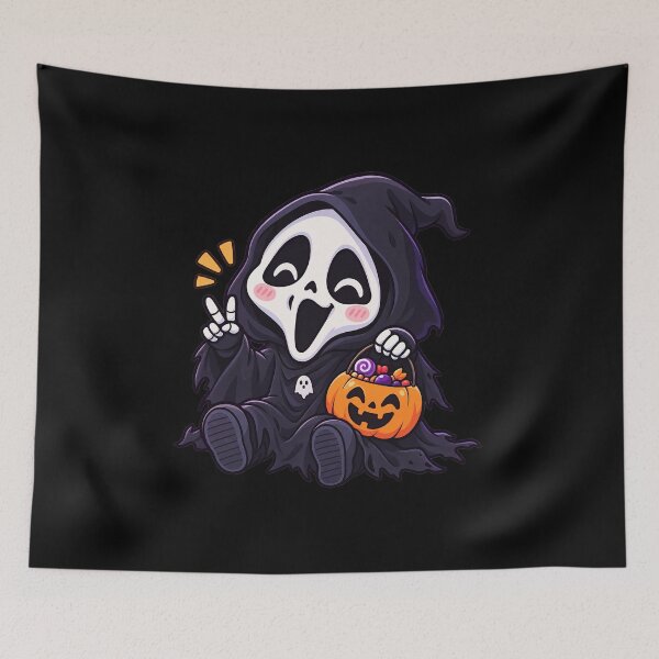 Item preview, Kawaii Halloween Grim Reaper designed and sold by odkocreative.