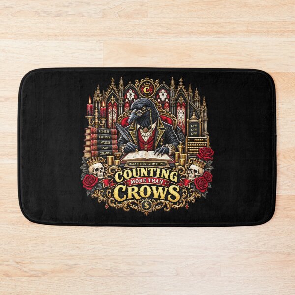Item preview, Counting Crows – Balance Is Everything Gothic Accountant Raven designed and sold by TheInkRaven.