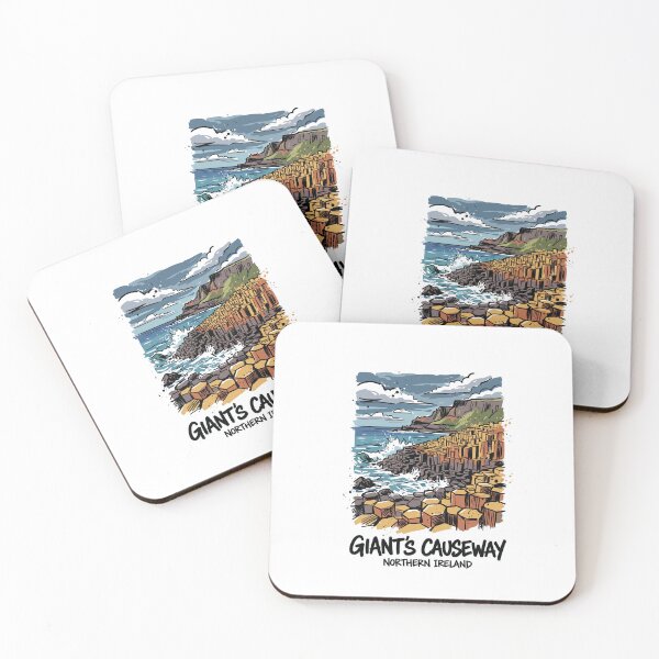 Item preview, Giants Causeway Northern Ireland Coastal Art designed and sold by Merch by Das Design Studio.
