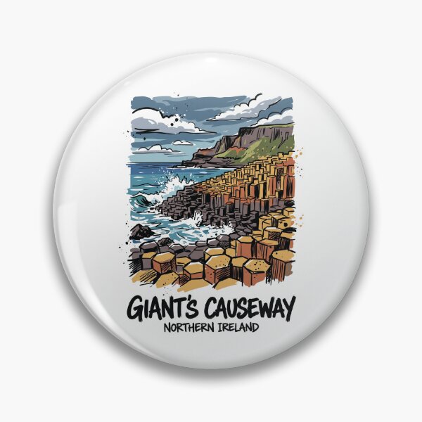 Item preview, Giants Causeway Northern Ireland Coastal Art designed and sold by Merch by Das Design Studio.