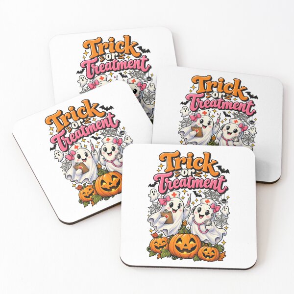 Item preview, Trick Or Treatment Funny Halloween Ghost Nurse Pun designed and sold by Lombardino.