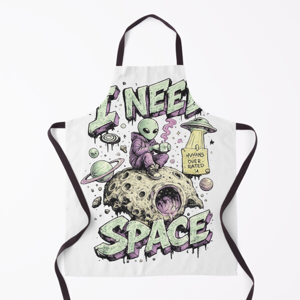 Item preview, I NEED SPACE Alien Funny Space Meme Outer Space UFO Astronomy Humor T-Shirt designed and sold by HER-WAY.