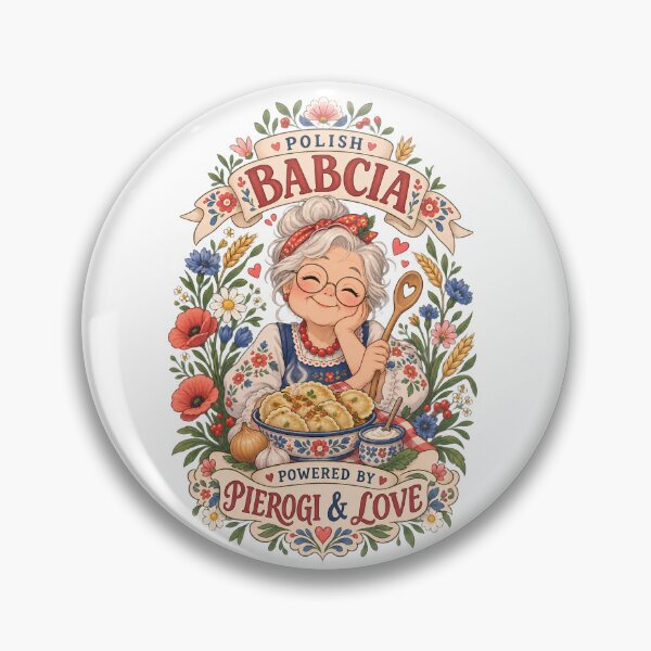 Item preview, Polish Babcia Powered By Pierogi And Love - Funny Babcia Pierogi Lover Gift designed and sold by Neurospicy Trolls.
