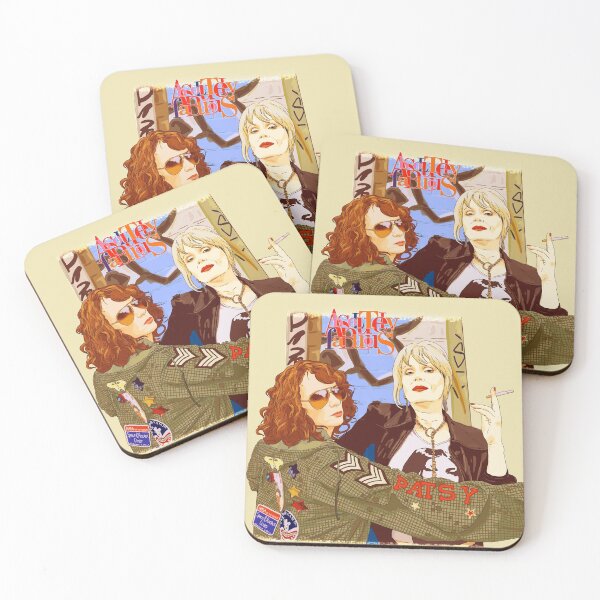 Absolutely Fabulous Edina and Patsy Coasters (Set of 4)