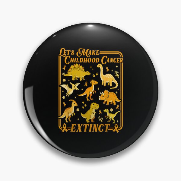 Item preview, Make Childhood Cancer Extinct Dinosaur Support designed and sold by OddPopARt.