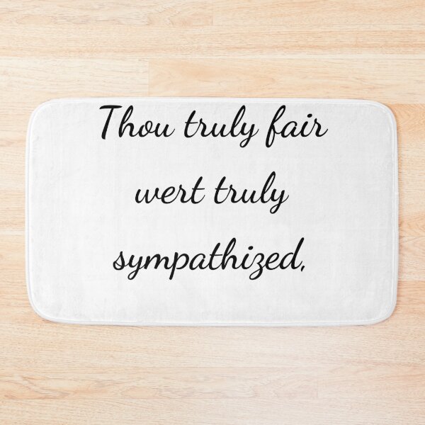 Item preview, “Thou truly fair wert truly sympathized,” - handwriting black designed and sold by ariksworld.