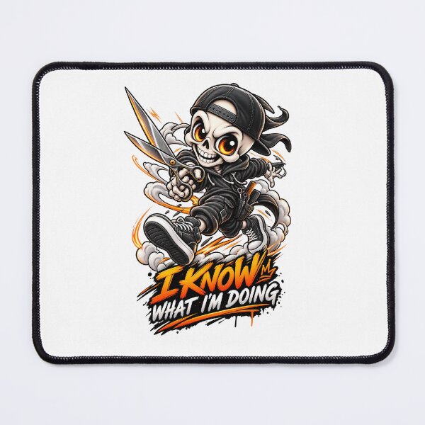 Item preview, I Know What I'm Doing - Funny Skull Running With Scissors Design designed and sold by Passze.