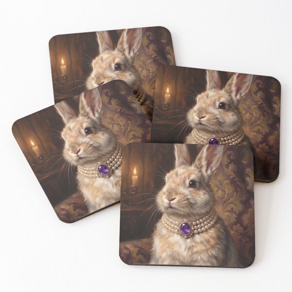 Item preview, Royal Bunny Purple Amethyst Necklace designed and sold by Real Beast Art.