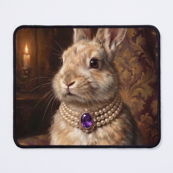 Item preview, Royal Bunny Purple Amethyst Necklace designed and sold by Real Beast Art.
