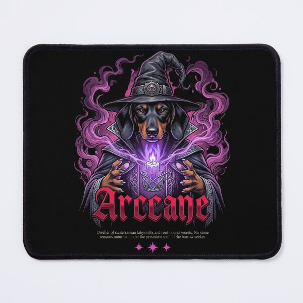 Item preview, Dachshund Arcane Wizard Weiner Dog Gothic Streetwear designed and sold by Ada’s Mystic Atelier .