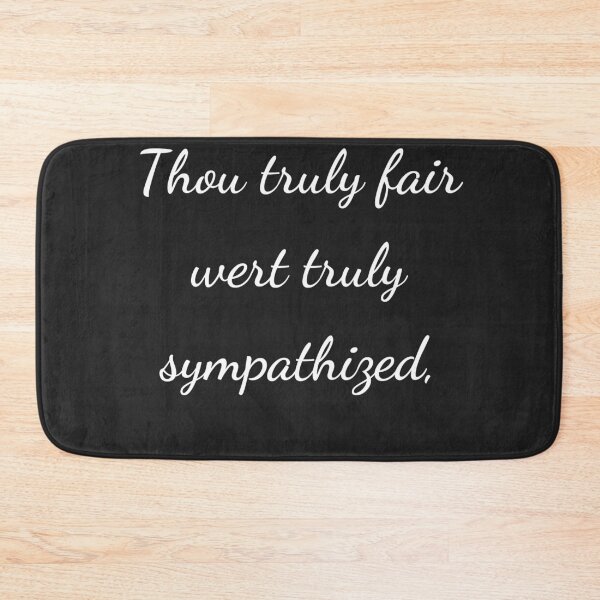 Item preview, “Thou truly fair wert truly sympathized,” - handwriting white designed and sold by ariksworld.