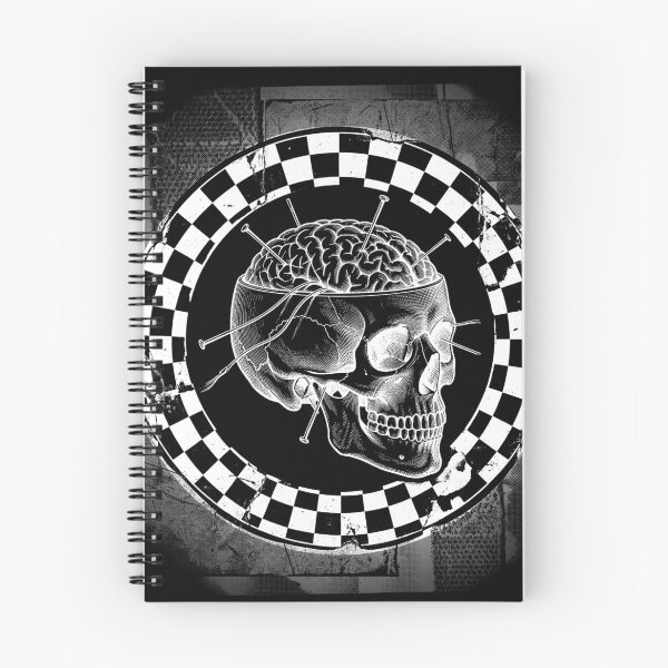 Item preview, Checkered Skull Pincushion With Exposed Brain designed and sold by weirdove.